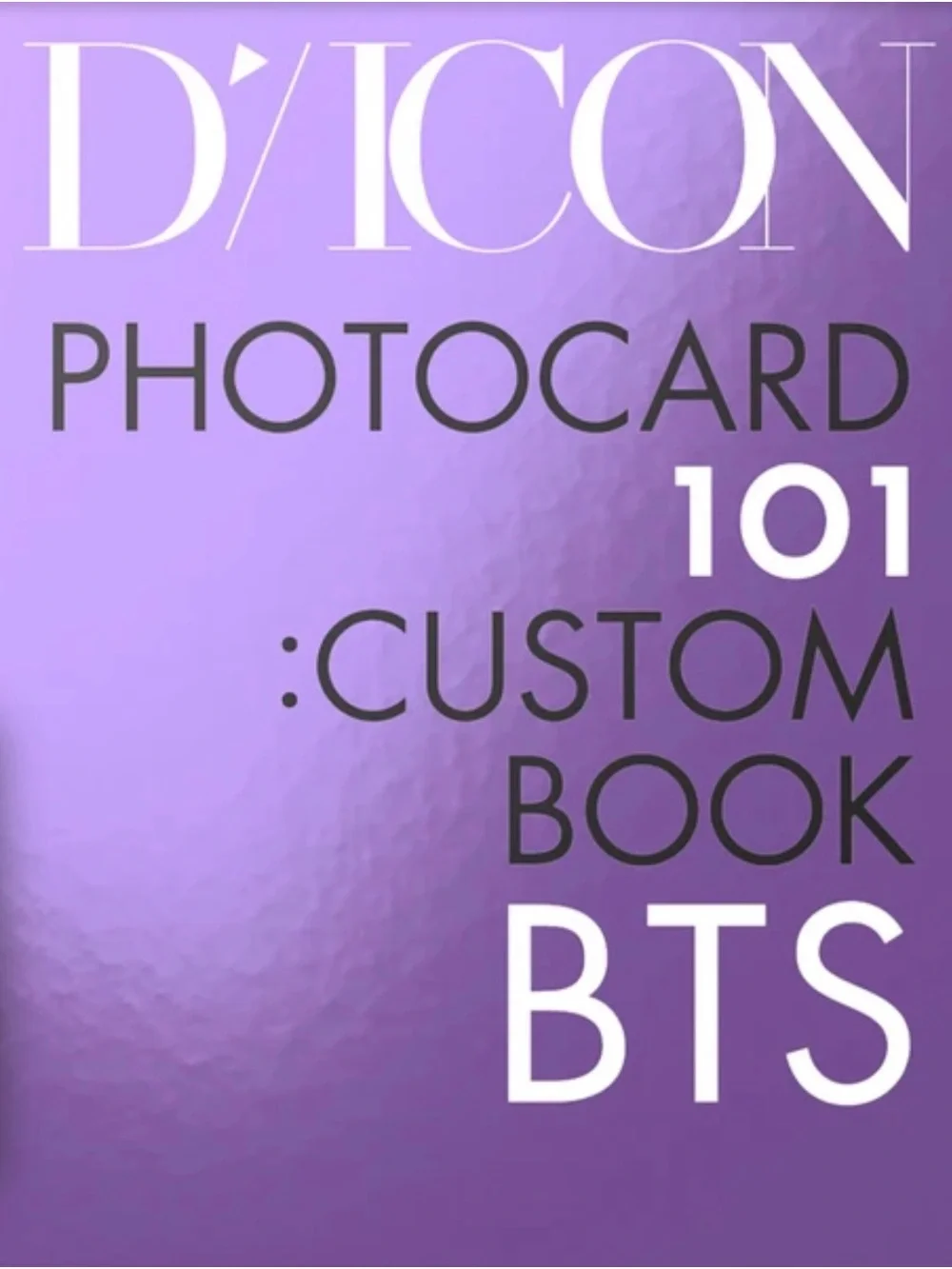 BTS D'ICON Photocard 101 Custom Book BTS